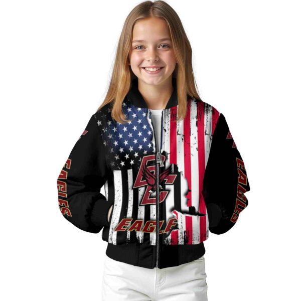 boston college eagles patriotic theme black jacket top rated jacketwow