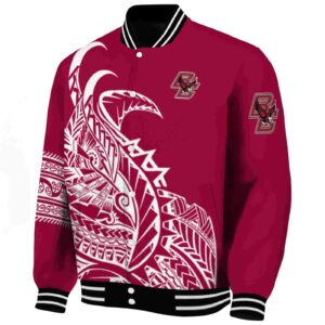boston college eagles tribal art maroon white black jacket best selling jacketwow