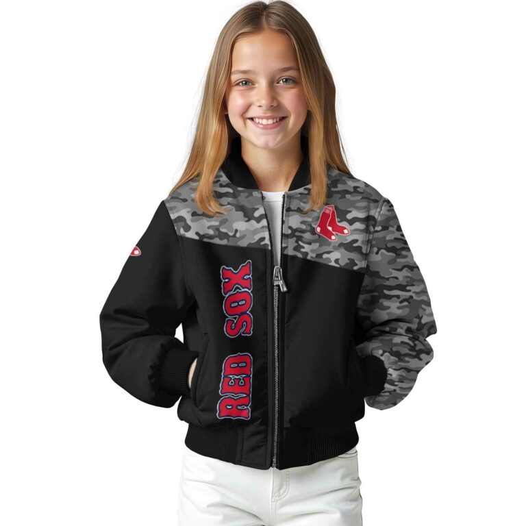 boston red sox camo patchwork black jacket top rated jacketwow