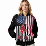 boston red sox patriotic theme black jacket best selling jacketwow