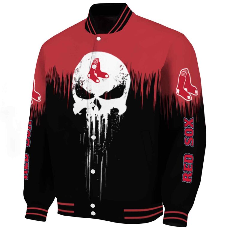 boston red sox punisher skull red black white jacket best selling jacketwow