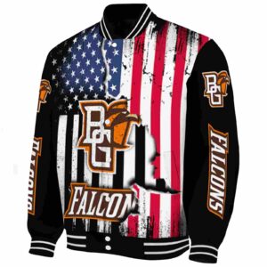 bowling green falcons patriotic theme black jacket best selling jacketwow