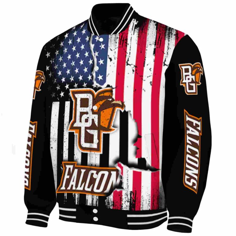 bowling green falcons patriotic theme black jacket best selling jacketwow