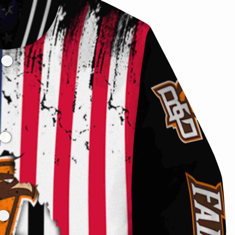 bowling green falcons patriotic theme black jacket premium grade jacketwow