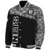 brooklyn nets camo patchwork black jacket best selling jacketwow