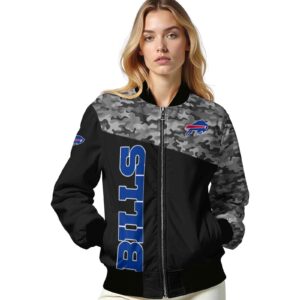 buffalo bills camo patchwork black jacket latest model jacketwow