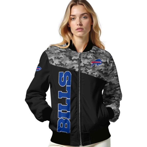 buffalo bills camo patchwork black jacket latest model jacketwow