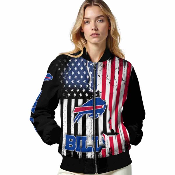 buffalo bills patriotic theme black jacket latest model jacketwow