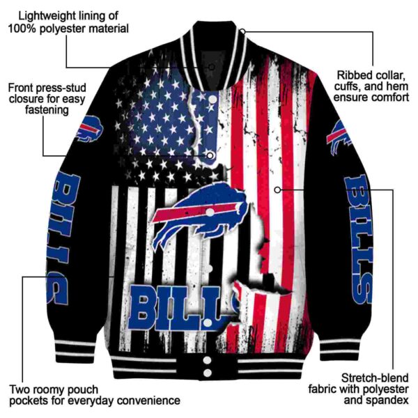 buffalo bills patriotic theme black jacket new arrival jacketwow