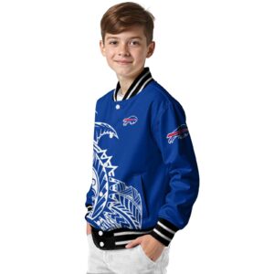 buffalo bills tribal art blue white black jacket trendy jacketwow