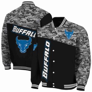 buffalo bulls camo patchwork black jacket fashion forward jacketwow