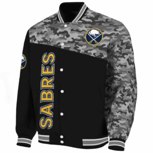 buffalo sabres camo patchwork black jacket best selling jacketwow