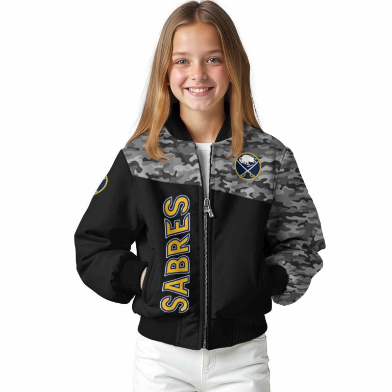 buffalo sabres camo patchwork black jacket top rated jacketwow