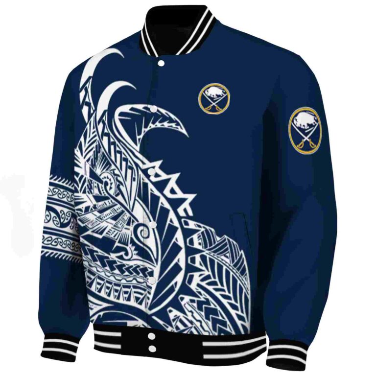 buffalo sabres tribal art navy blue white black jacket best selling jacketwow