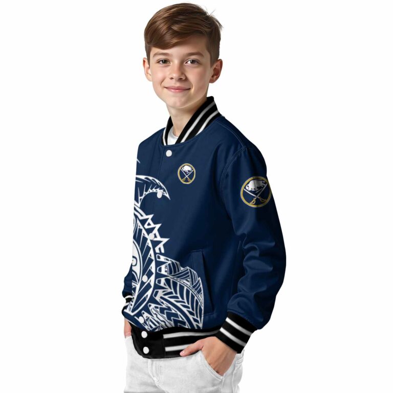 buffalo sabres tribal art navy blue white black jacket trendy jacketwow