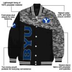 byu cougars camo patchwork black jacket best selling jacketwow