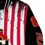 calgary flames patriotic theme black jacket best selling jacketwow