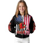 calgary flames patriotic theme black jacket best selling jacketwow
