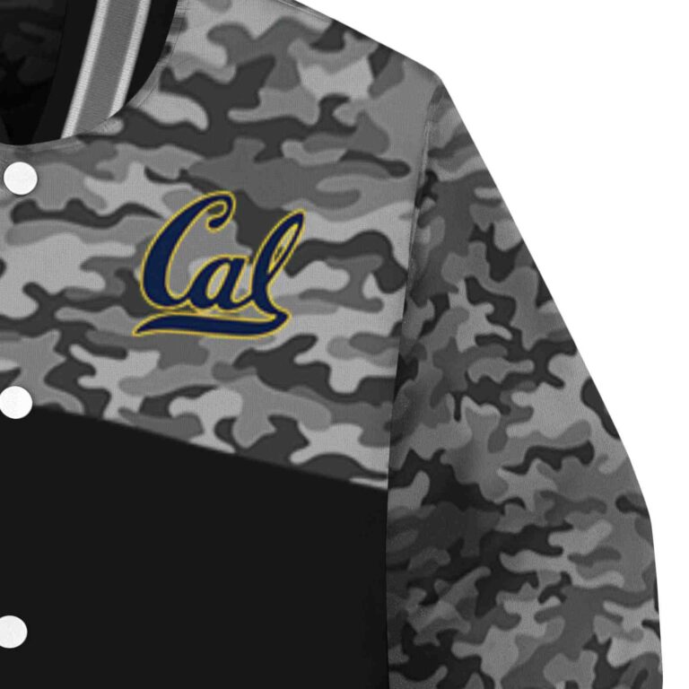 california golden bears camo patchwork black jacket premium grade jacketwow