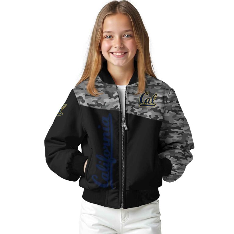 california golden bears camo patchwork black jacket top rated jacketwow