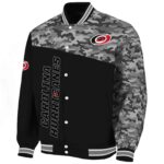 carolina hurricanes camo patchwork black jacket best selling jacketwow