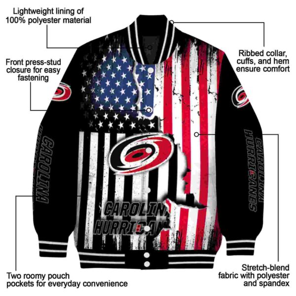 carolina hurricanes patriotic theme black jacket new arrival jacketwow