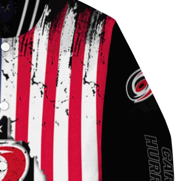 carolina hurricanes patriotic theme black jacket premium grade jacketwow