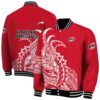 carolina hurricanes tribal art red white black jacket fashion forward jacketwow