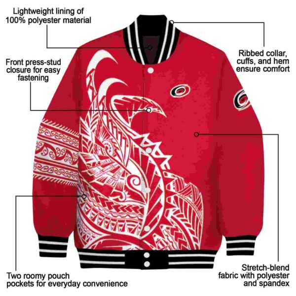 carolina hurricanes tribal art red white black jacket new arrival jacketwow