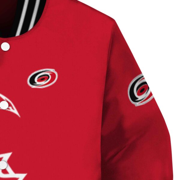 carolina hurricanes tribal art red white black jacket premium grade jacketwow
