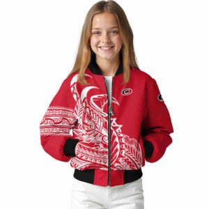 carolina hurricanes tribal art red white black jacket top rated jacketwow