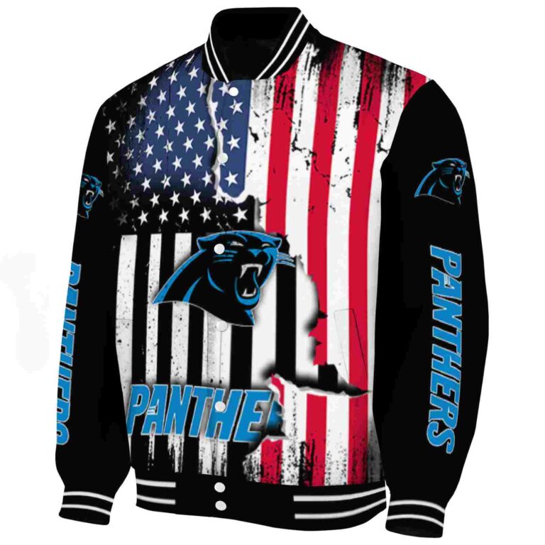 carolina panthers patriotic theme black jacket best selling jacketwow