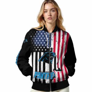 carolina panthers patriotic theme black jacket latest model jacketwow