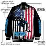 carolina panthers patriotic theme black jacket best selling jacketwow