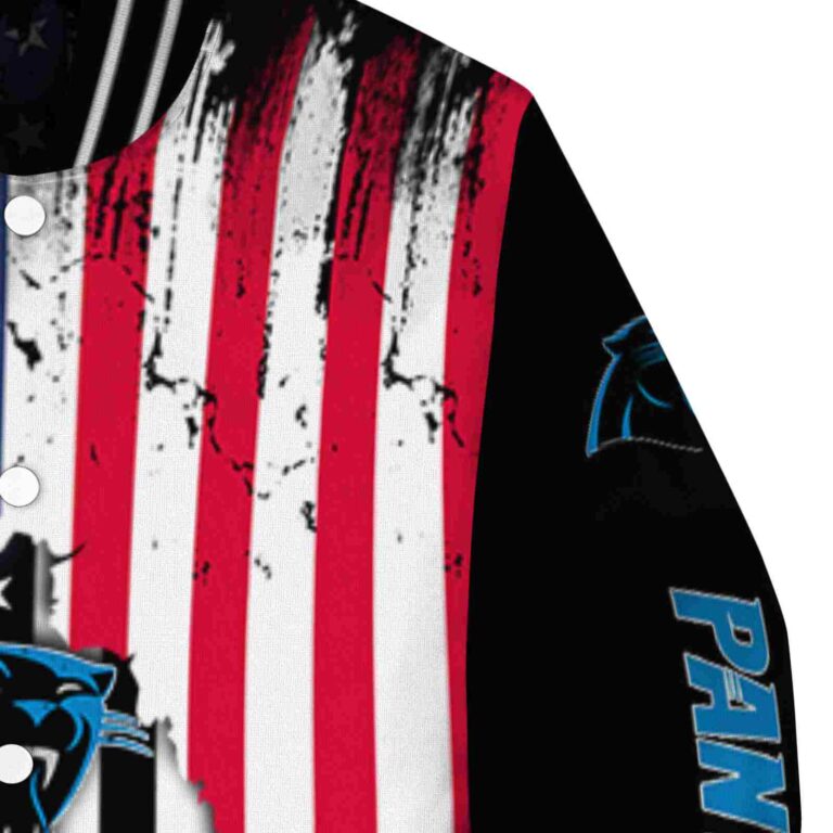 carolina panthers patriotic theme black jacket premium grade jacketwow