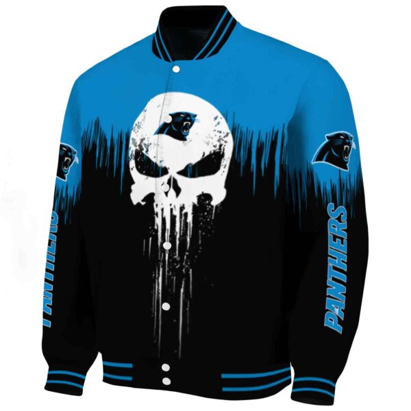 carolina panthers punisher skull blue black white jacket best selling jacketwow