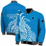 carolina panthers tribal art blue white black jacket best selling jacketwow