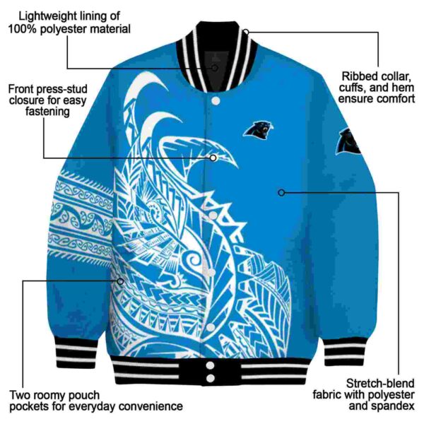 carolina panthers tribal art blue white black jacket new arrival jacketwow