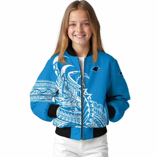 carolina panthers tribal art blue white black jacket top rated jacketwow