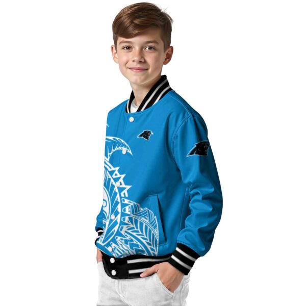 carolina panthers tribal art blue white black jacket trendy jacketwow