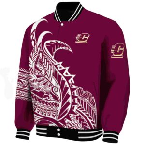 central michigan chippewas tribal art maroon white black jacket best selling jacketwow