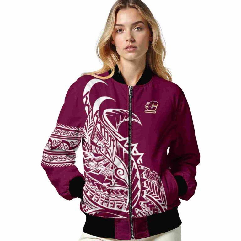 central michigan chippewas tribal art maroon white black jacket latest model jacketwow