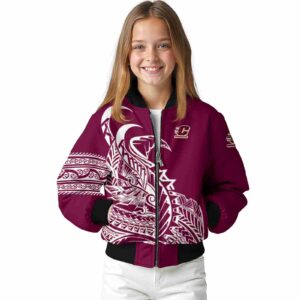 central michigan chippewas tribal art maroon white black jacket top rated jacketwow