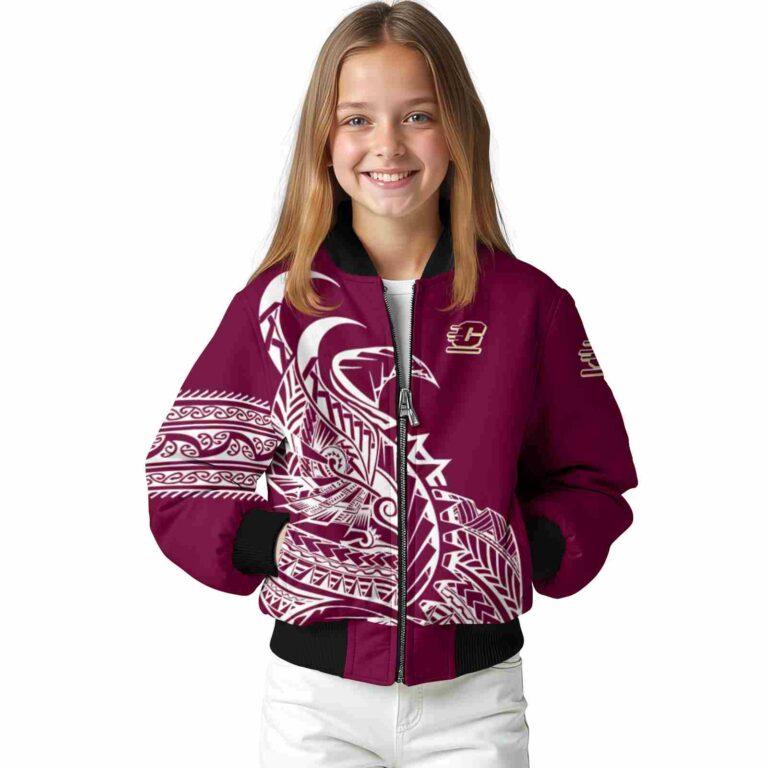 central michigan chippewas tribal art maroon white black jacket top rated jacketwow