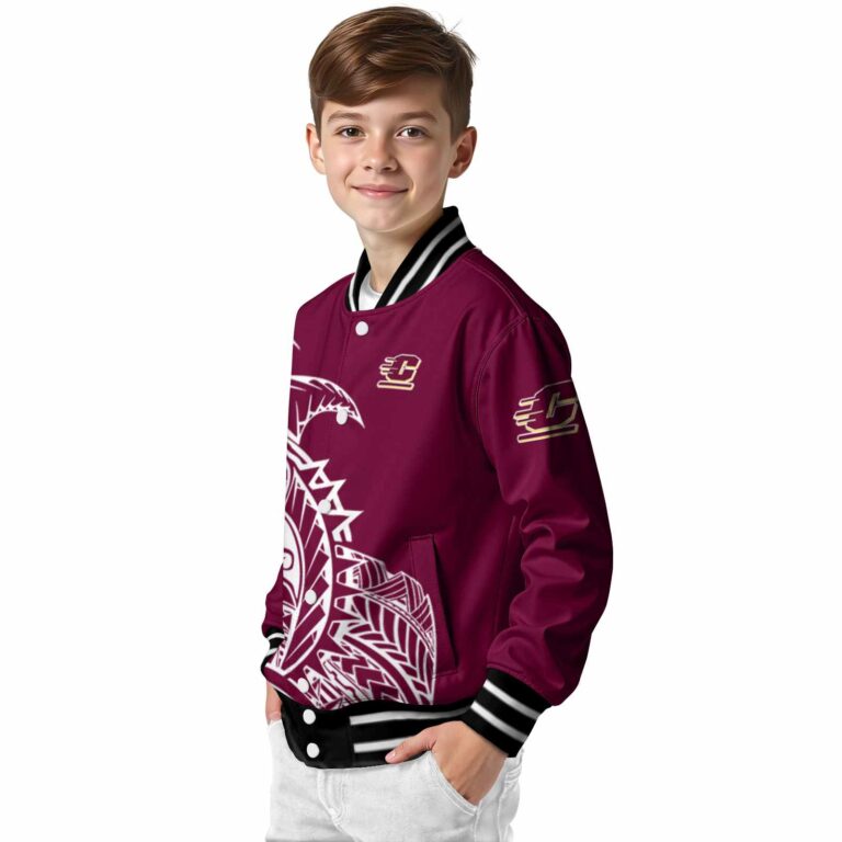 central michigan chippewas tribal art maroon white black jacket trendy jacketwow
