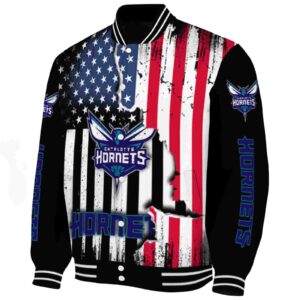 charlotte hornets patriotic theme black jacket best selling jacketwow
