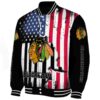 chicago blackhawks patriotic theme black jacket best selling jacketwow