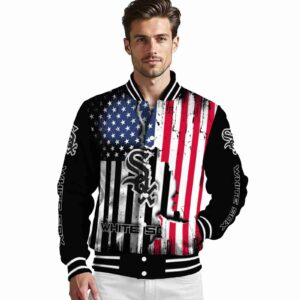 chicago white sox patriotic theme black jacket high quality jacketwow