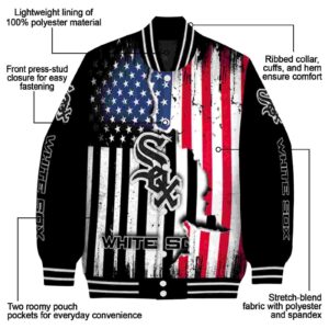 chicago white sox patriotic theme black jacket new arrival jacketwow