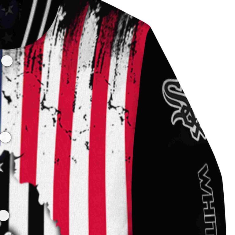 chicago white sox patriotic theme black jacket premium grade jacketwow